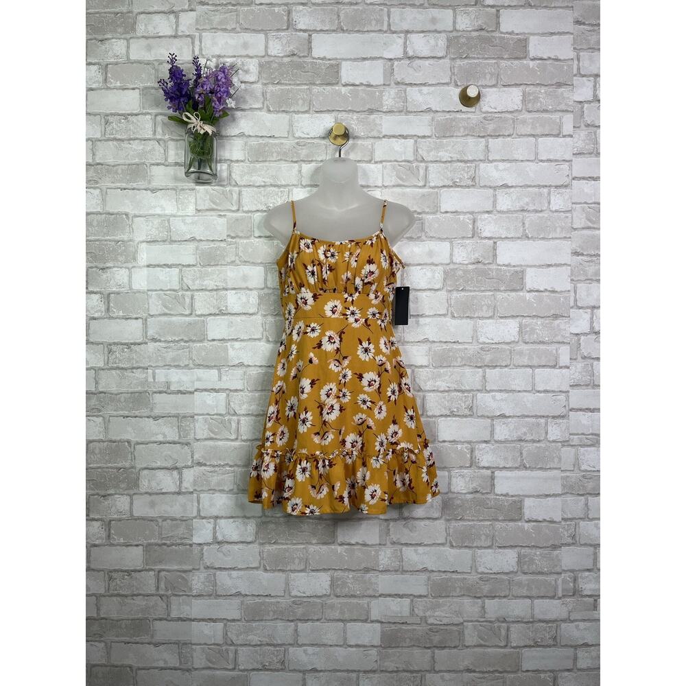 NWT City Studio “Day Pink” Cami Dress Mustard